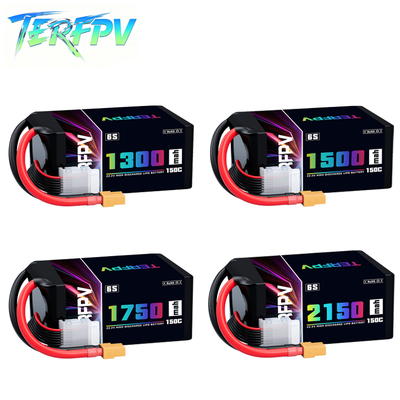 Drone Lipo Battery - Baterai Lipo TERFPV 6S 22.2V 1300/1500/1750./2150mAh