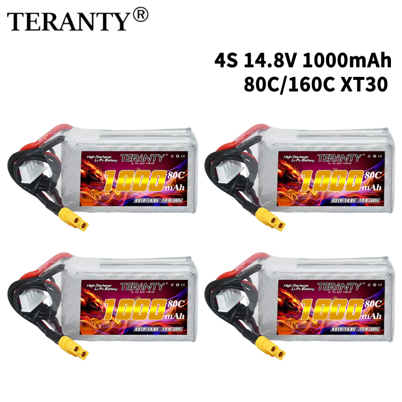 Drone Lipo Battery - TERANTY 4S 1000mAh 14.8V 80C/160C Baterai