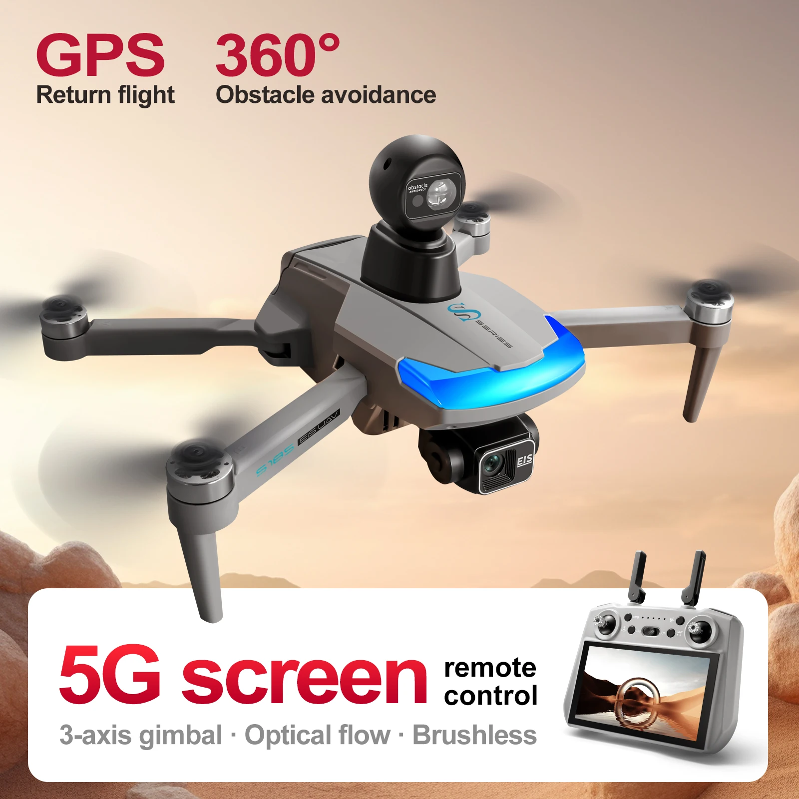 Drone Gps Rc Tt36 - S185 Drone Profesional 2.7K HD Kamera