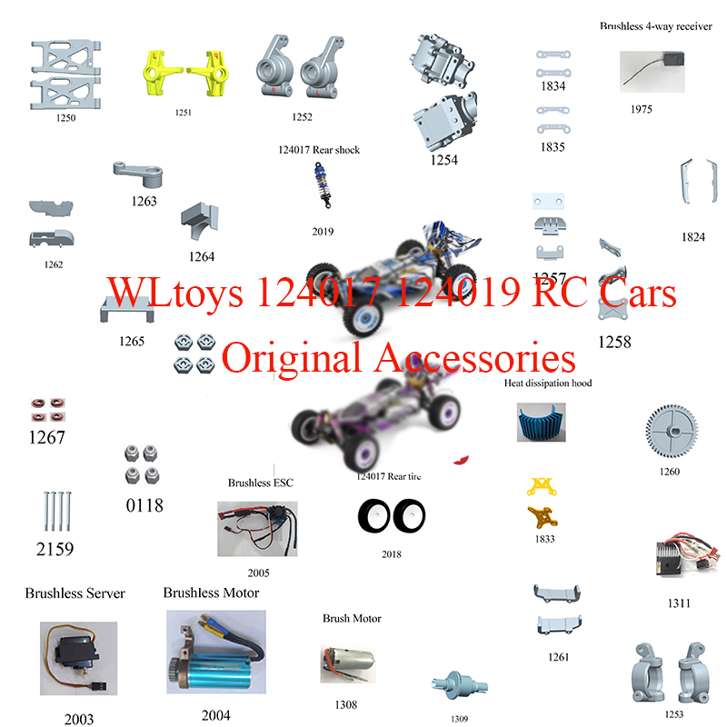 Rc Suspension Arm - WLtoys 124017 124019 mobil RC suku