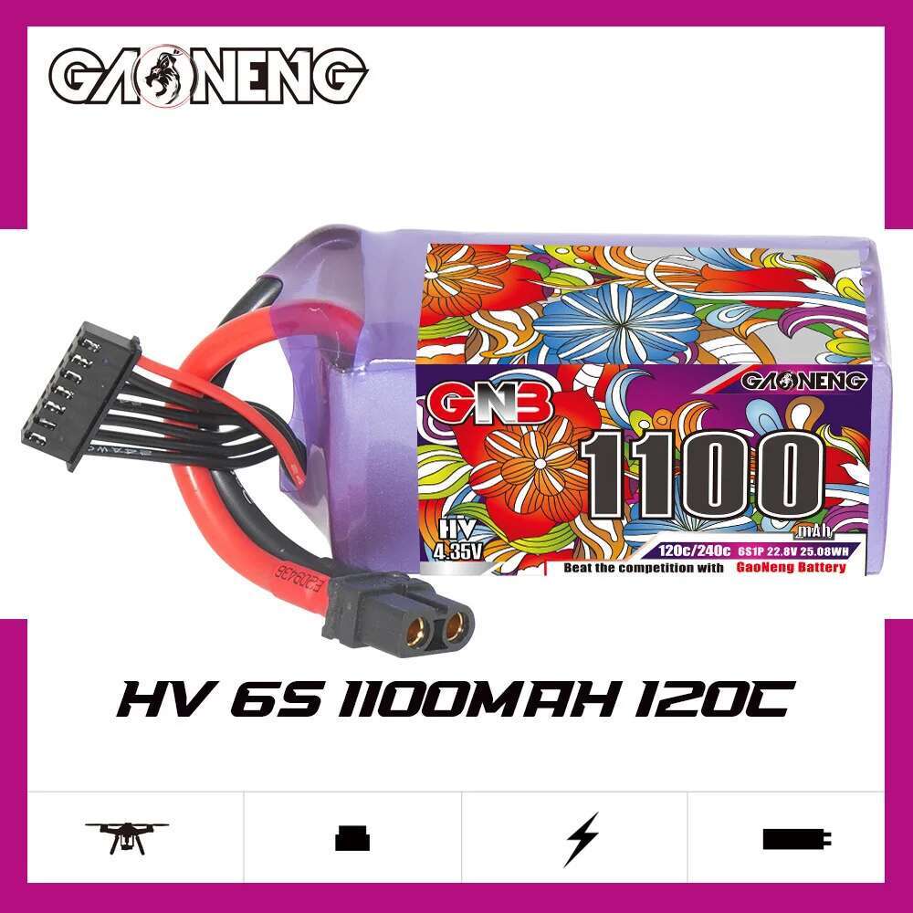 2 Buah Baterai Lipo GNB 6S 22. - Drone Lipo Battery ulasan dan harga