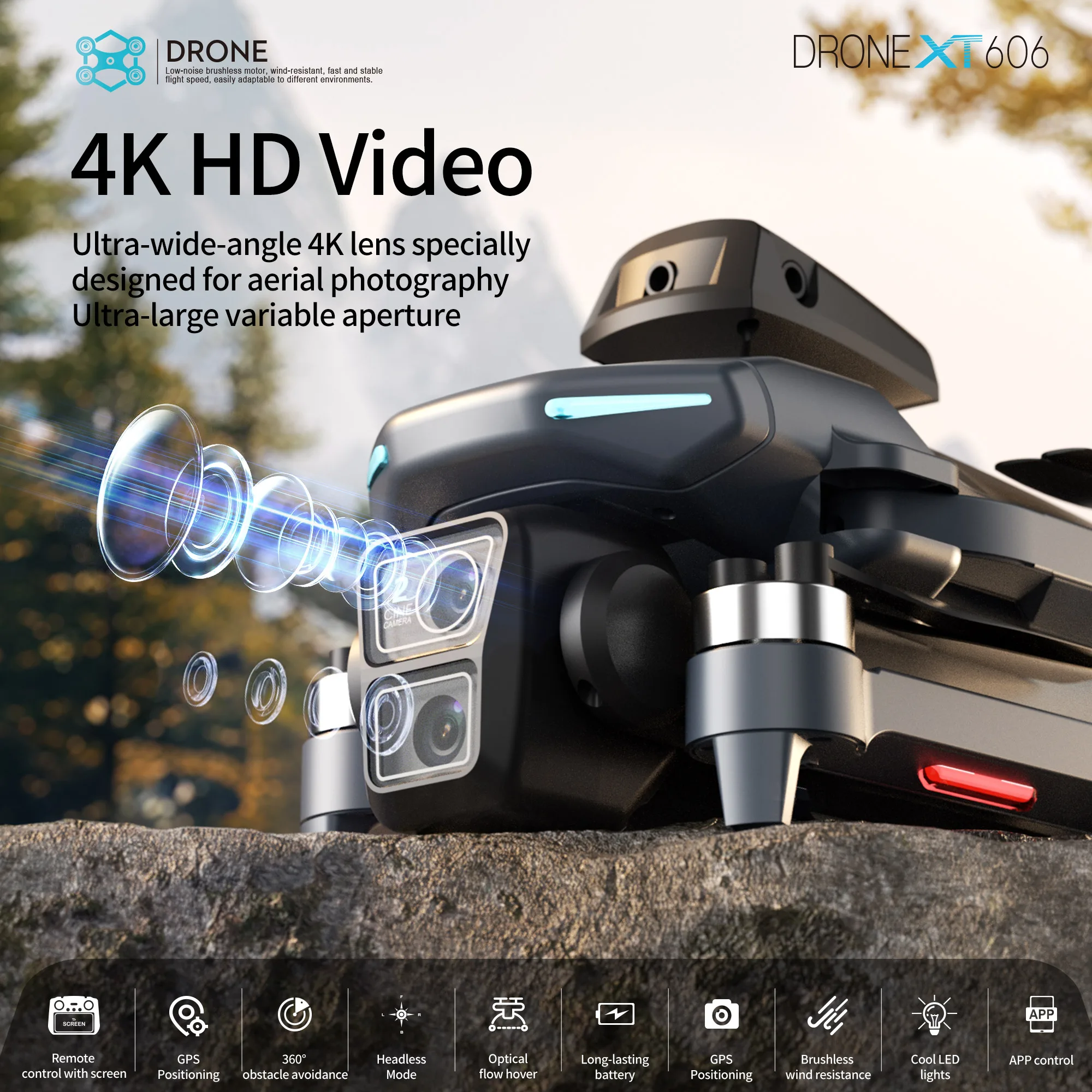 Drone Profesional XT606 Origin - Drone Gps Rc Tt36 ulasan dan harga