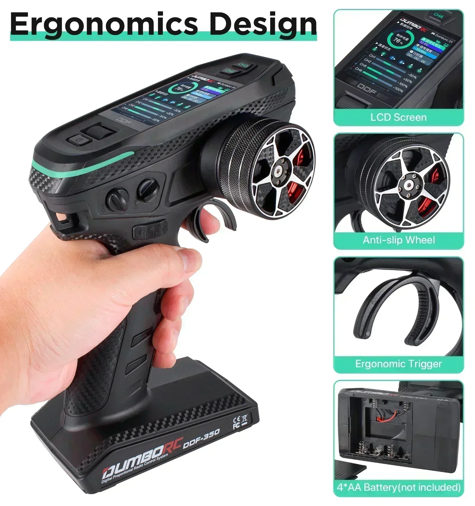DUMBORC DDF-350 10CH pengendal - Telemetry Module Rc ulasan dan harga