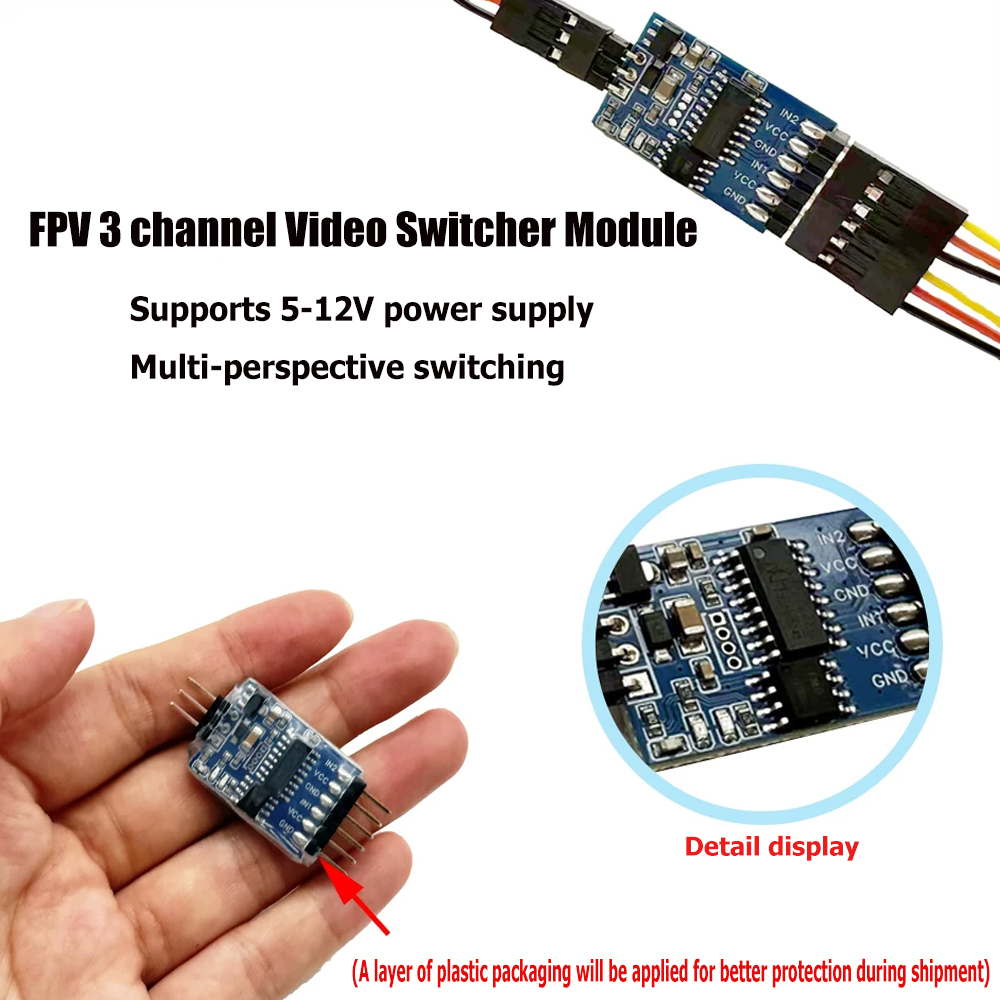 Modul Pengalih Video 3 Saluran - Drone Rc Control ulasan dan harga