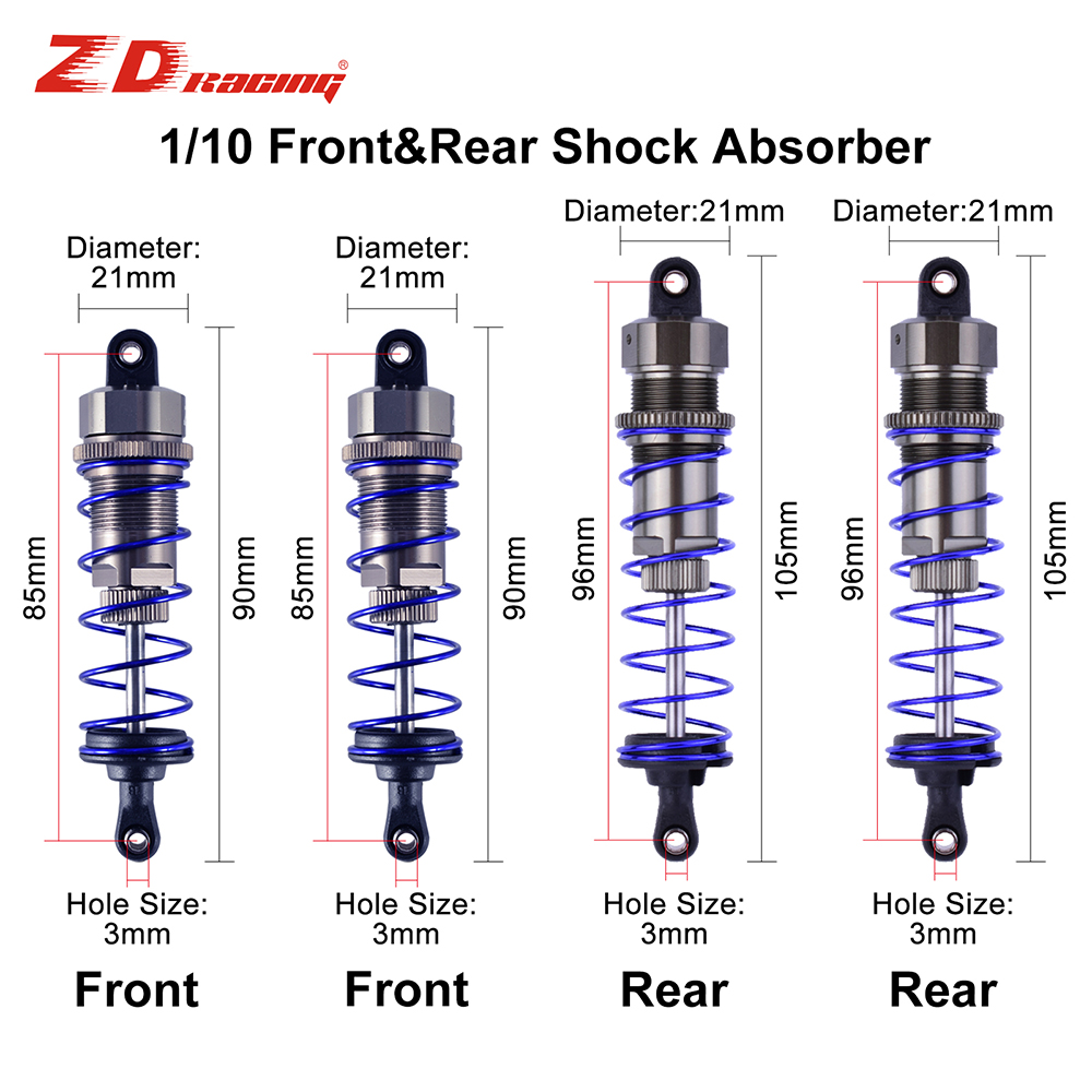 2Pcs ZD Racing 105mm Peredam K - Rc Suspension Arm ulasan dan harga