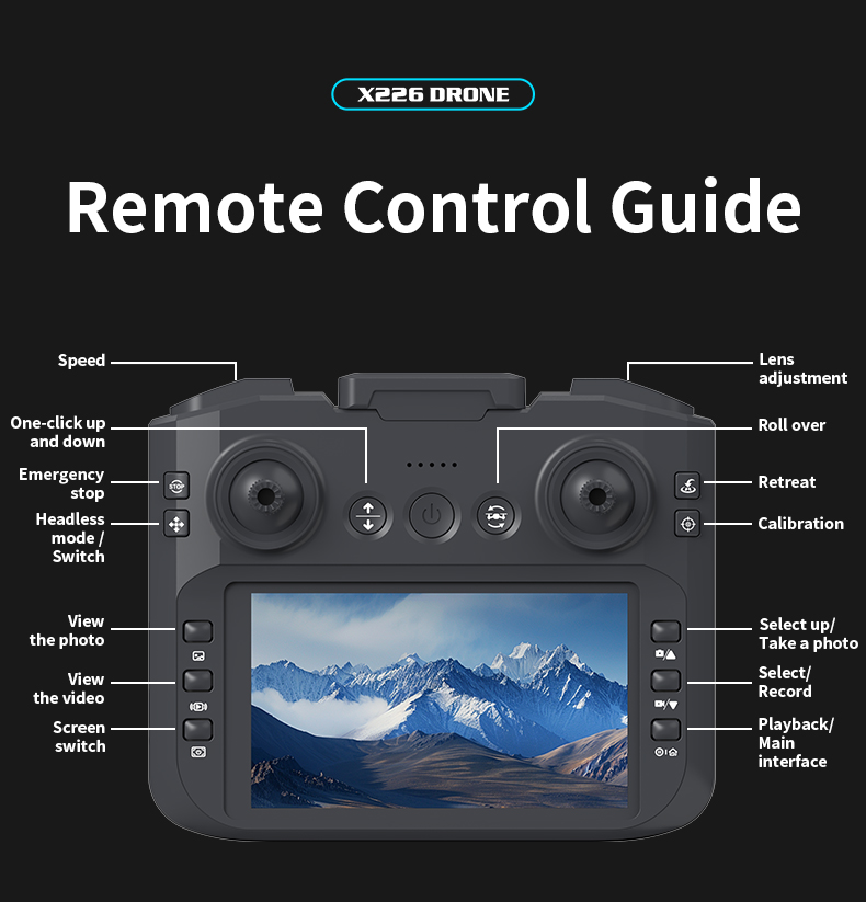Drone Mini X226/X226VR Asli 4K - Drone Rc X226 ulasan dan harga