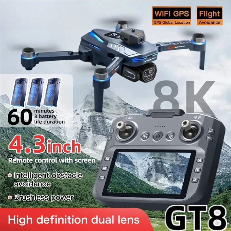 Drone GT8 Original 8K Profesio - Drone Gps Rc Tt36 ulasan dan harga