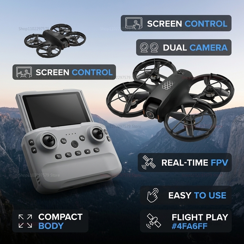 2026 Pesawat M5 Baru untuk Fot - Drone Pro Rc Ufo ulasan dan harga