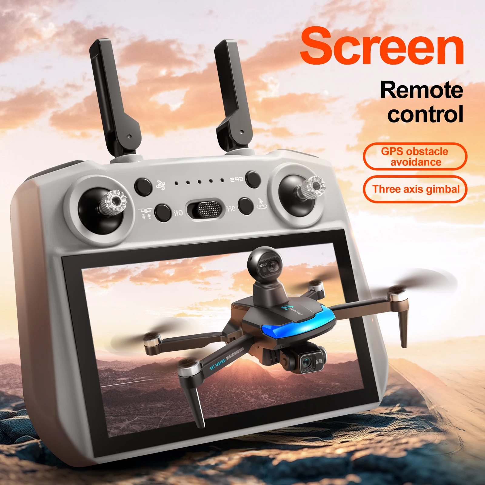 S185 Drone Profesional 2.7K HD - Drone Gps Rc Tt36 ulasan dan harga