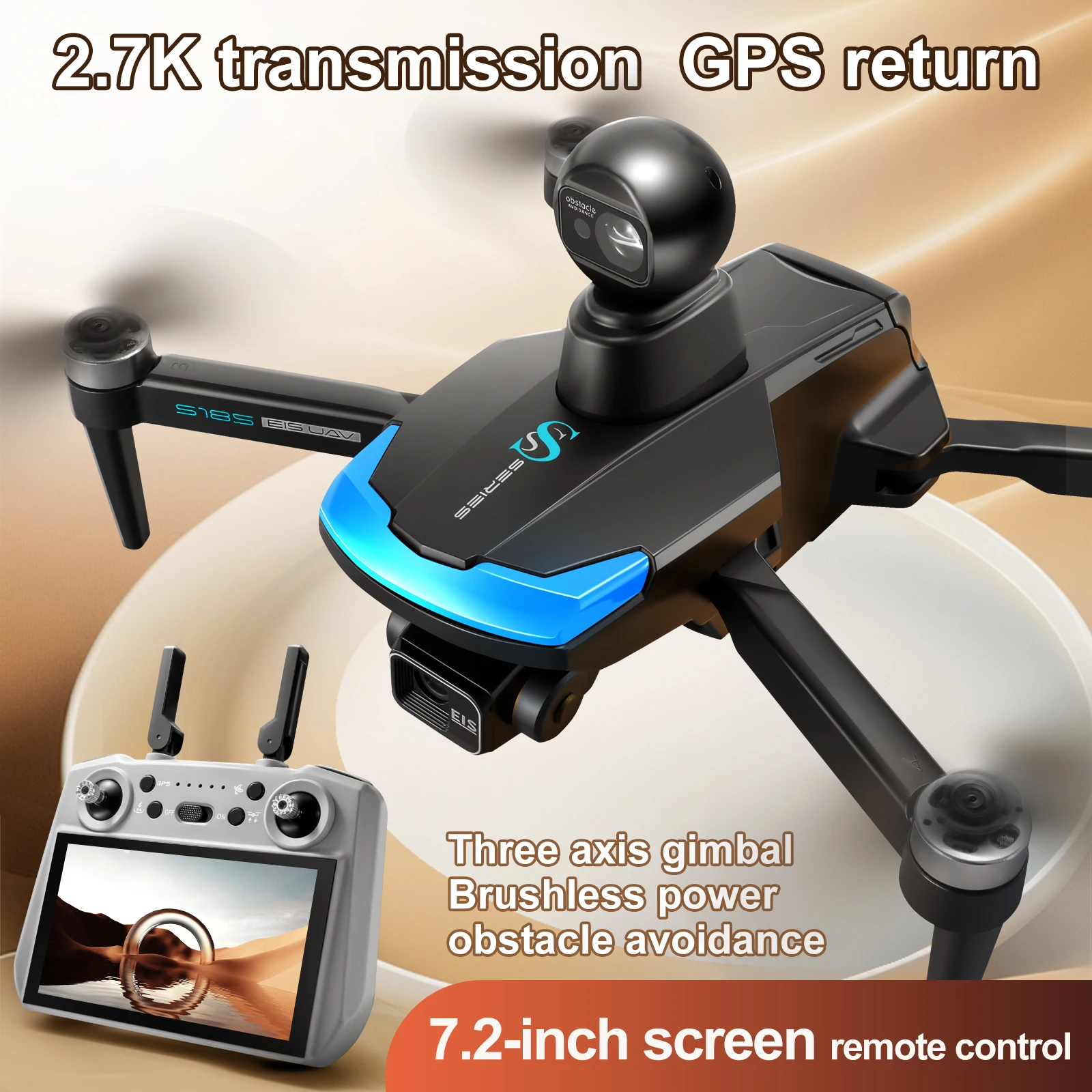 S185 Drone Profesional 2.7K HD - Drone Gps Rc Tt36 ulasan dan harga