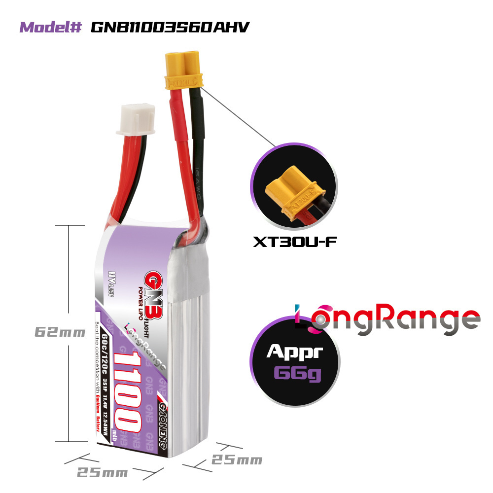 GNB Drone balap panjang, suku  - Drone Lipo Battery ulasan dan harga