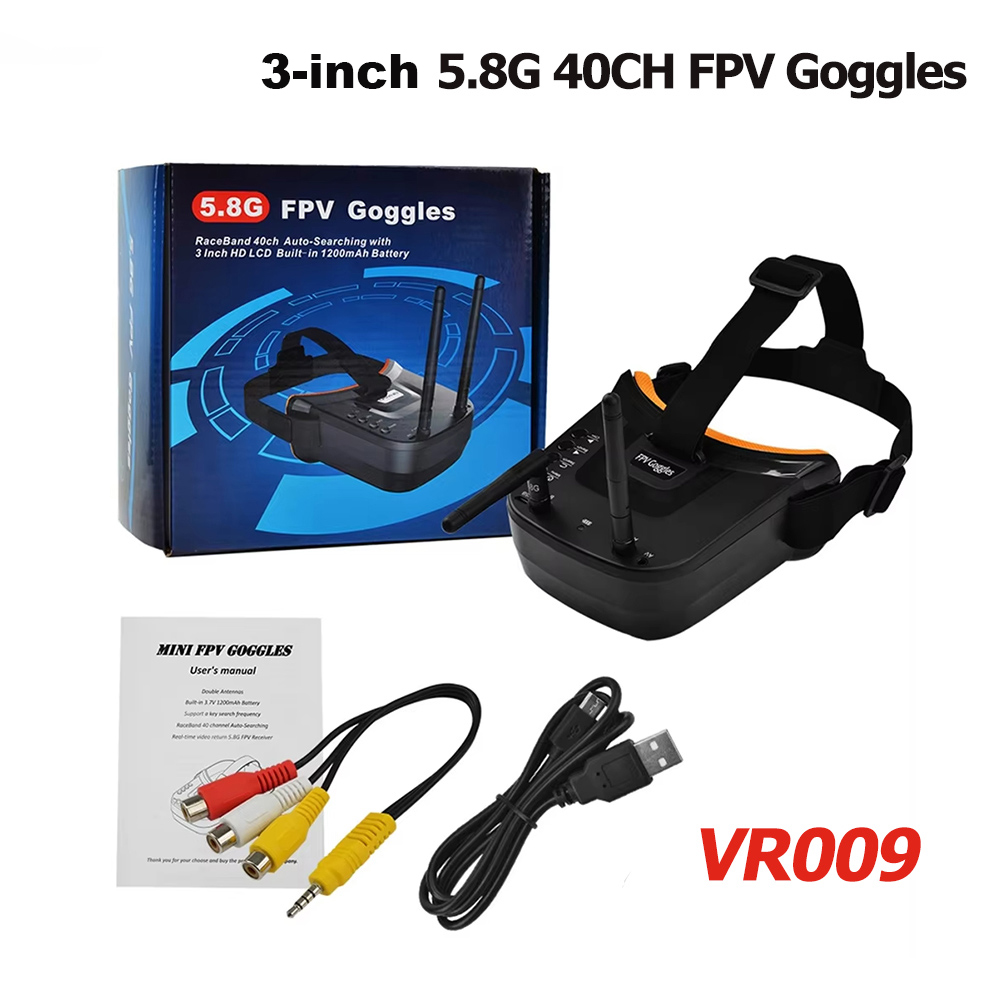 VR009 Kacamata Video FPV Layar - Fpv Antenna Receiver ulasan dan harga